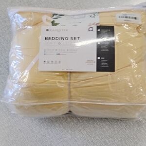 Twin 5pc Yellow Comforter Set - Soft & Cozy